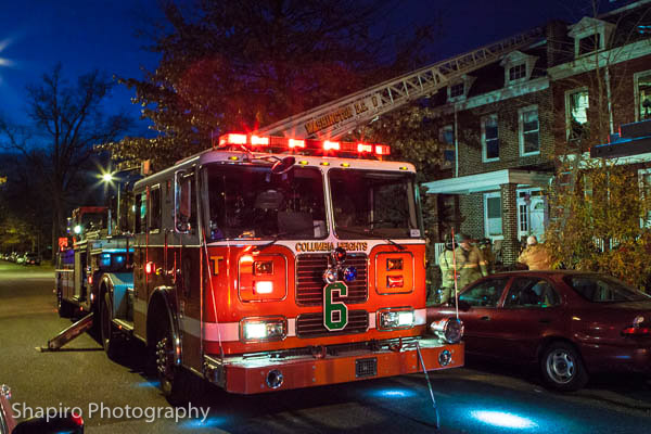 apartment fire at 951 Shepherd in Washington DC 12-6-12 DCFD DCFEMS